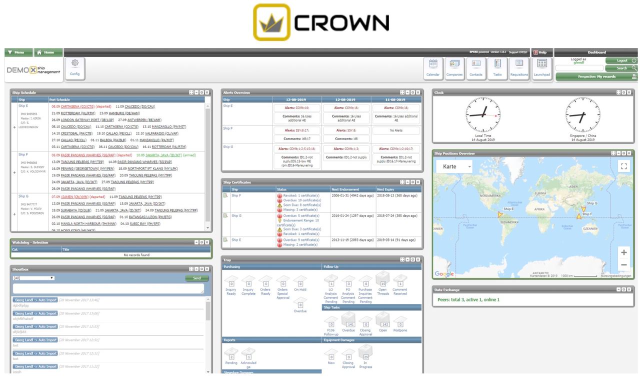 Integrated Maritime CRM · ERP